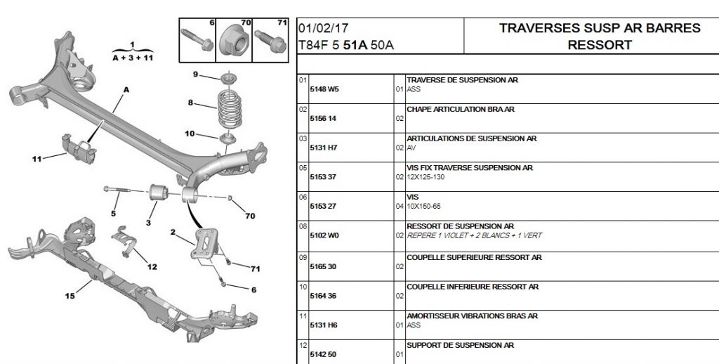 Essieu Arrière Complet Neuf Pour Peugeot 206 Familial (Break) - Freins à Tambour - Garantie 2 Ans